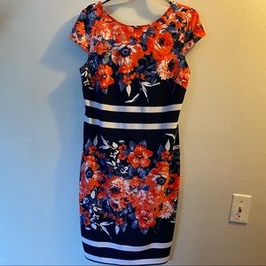 ALYX Flower Print Cap Sleeve Dress